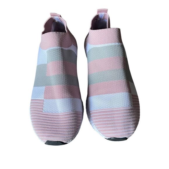 Women Walking Lightweight Tennis Fabric Breathable Mesh Slip On Sock Shoes 9,5 - Picture 4 of 5